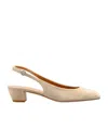 Aeyde Celeste Slingback Leather Pumps In Brown