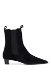 Aeyde Kiki Leather Pointed Toe Boots In Black (black)