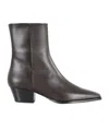 Aeyde Brown Baba Pointed Cowboy Boots In Multi