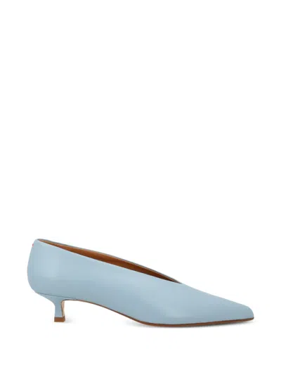 Aeyde Clara Leather Pumps In Blue