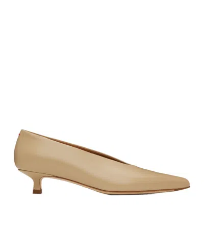 Aeyde Beige Clara Heels In Latte