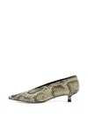 Aeyde Clara Snake-effect Pointed-toe Pumps In Multi