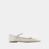 Aeyde Aeydē Cleo Ballerinas - Leather - Green