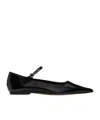 Aeyde Uma Nappa Leather Ballet Flats In Black