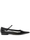 Aeyde Cleo Glossed Leather Flats