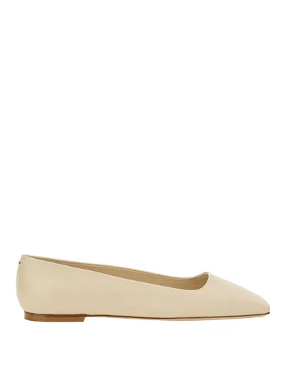 Aeyde Crazy Flat Shoes In White