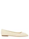 Aeyde Aeydē "ida" Dancer Nappa Leather Flats In White