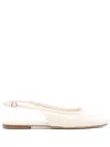 Aeyde Off-white Dani Slippers In Nude & Neutrals