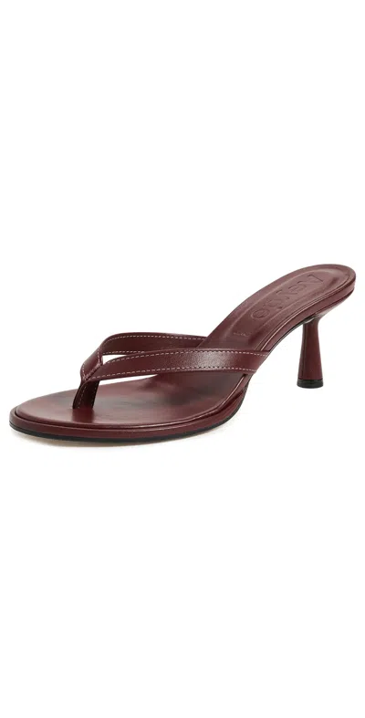 Aeyde Daphne Nappa Leather Port Sandals Port