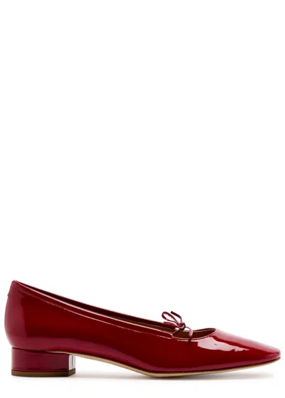 Aeyde 25mm Darya Leather Pumps In Red