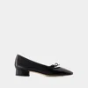 Aeyde Darya Ballerinas -  - Leather - Black In Black