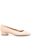 Aeyde Darya Ballet Flats In Orange