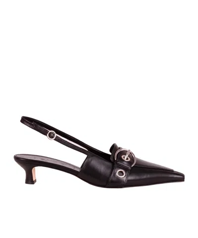 Aeyde Davina Eyelet Slingback Pumps In Multi