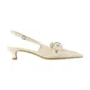 Aeyde Davina Leather Slingback Pumps In Pattern