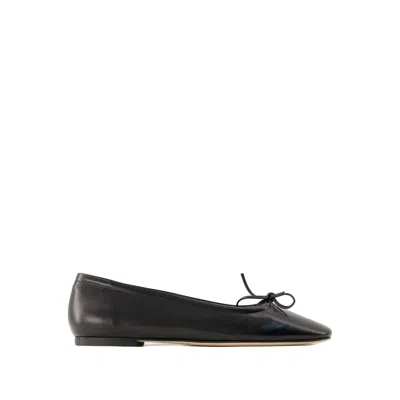 Aeyde Black Delfina Ballerina Flats