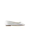 Aeyde Metallic Leather Ballerina Shoes
