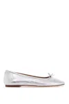 Aeyde Metallic Leather Ballerina Shoes In Metallic