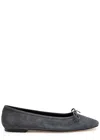 Aeyde Delfina Suede Ballet Flats In Gray