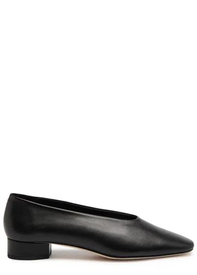 Aeyde Delia 30 Leather Pumps In Black