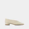 Aeyde Delia Ballerinas -  - Cream - Leather In Beige