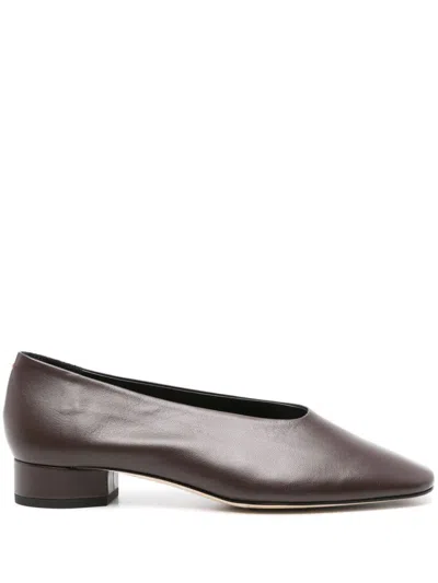 Aeyde Delia Ballet Flats In Brown