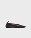 Aeyde Dex Leather Ballet Flats In Brown