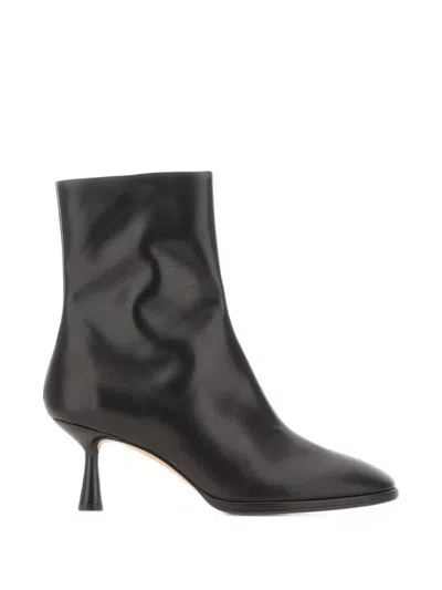 Aeyde Dorothy Sculptural-heel Ankle Boots In Blue