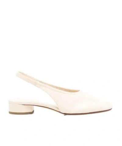 Aeyde Dua Backstrap Leather Pumps In Neutral