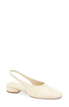 Aeyde Dua Slingback Flat In White