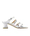 Aeyde Eanna Strappy Mules In White