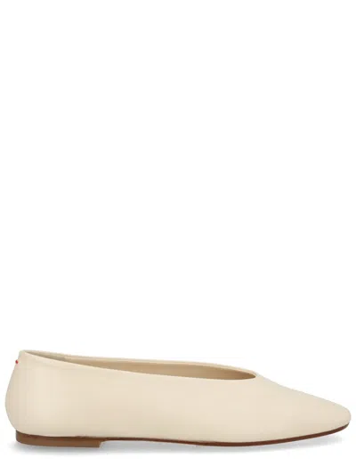 Aeyde Elegant Mini Flats For Women In White