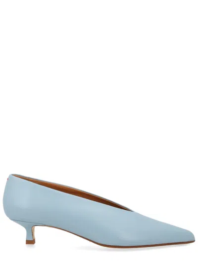 Aeyde Elegant Mini Heels With 3.5 Cm Heel Height In Blue