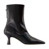 Aeyde Elina 55 Leather Ankle Boots In Black