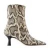 Aeyde 70mm Elina Snake-print Pointed-toe Ankle Boots
