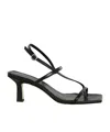 Aeyde 65mm Elise Sandals In Black