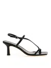 Aeyde 65mm Elise Sandals In Black