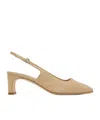 Aeyde Beige Eliza Slingback Heels In Nude