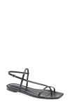 Aeyde Ella Flat Sandals In Black