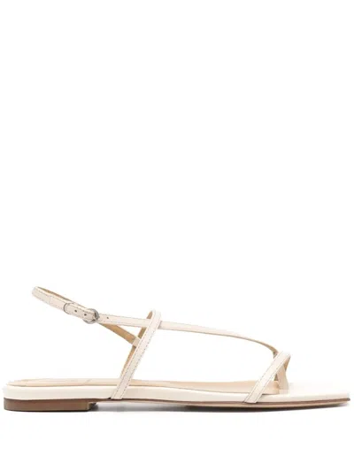 Aeyde Cream Ella Low Sandals In Neutrals