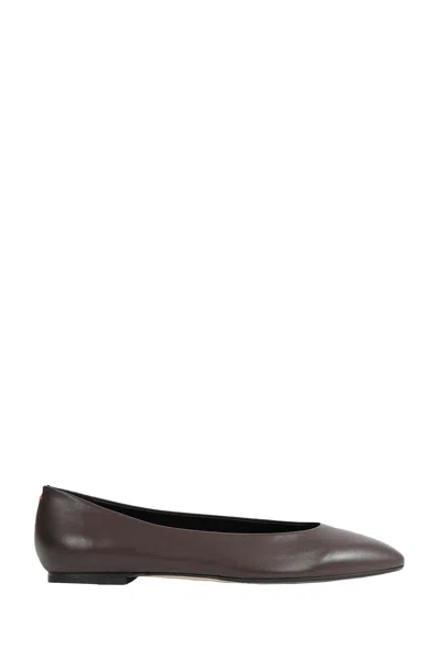 Aeyde Pointed-toe Ballet Flats In Animal Print