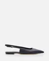 Aeyde 10mm Geraldine Napa Slingback Flats In Black