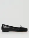 Aeyde Square-toe Leather Ballerina Shoes In Black