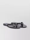 Aeyde Flat Sole Open Toe Sandals With Stitch Detailing