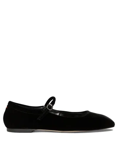 Aeyde Square Head Flat-soled Shoes In Black