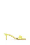 Aeyde Ilvy Satin Mules In Green