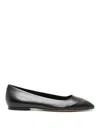 Aeyde Ida Nappa Leather Ballerinas In Negro