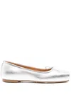 Aeyde Gabriella Laminated Nappa Leather In Metallic