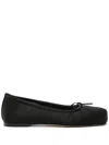 Aeyde 10mm Gabriella Nappa Leather Flats In Black