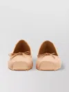 Aeyde "gabriella" Satin Bow Square Toe Ballerina
