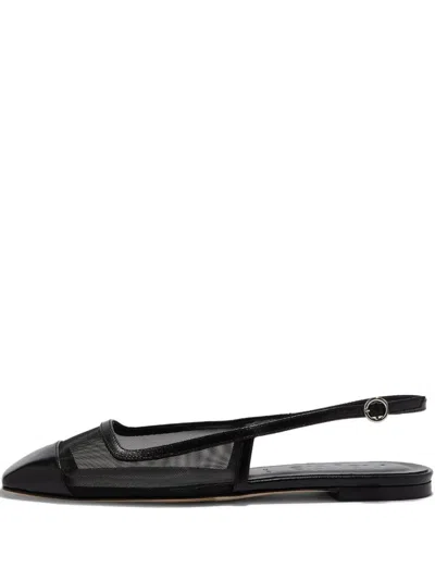 AEYDE GERALDINE MESH-PANEL SLINGBACK BALLET FLATS